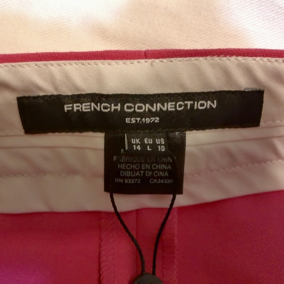 NWT French Connection Whisper Flare Trouser, 66 Raspberry Sorbet Size 10 - Picture 9 of 11